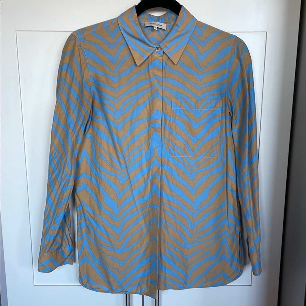 Cotton & Wool Ruxton Tiger Striped Blouse